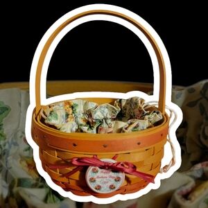 Vintage 1998 Longaberger Hand Woven Mother's Day Basket